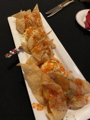 Deconstructed Crab Rangoon