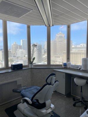 Views from Dr Gaspar's San Francisco office.