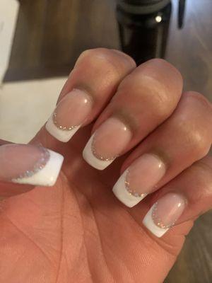 French tip, dip powder, acrylic