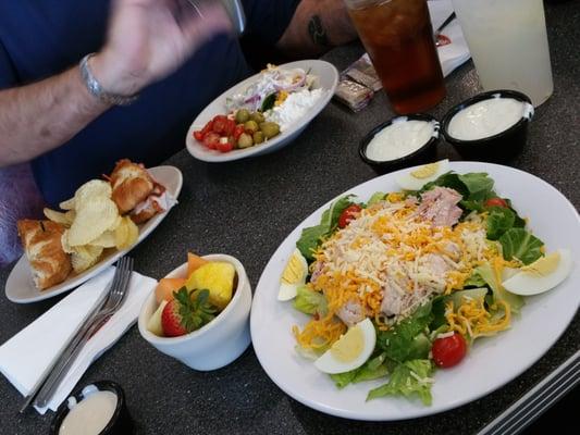 Table full of cool, crisp, fresh delights!