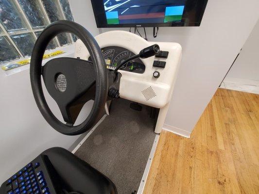 We're the only commercial driving school in the State of IL to have high-tech driving simulators on site!