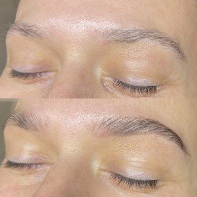 Eyebrow lamination & tint