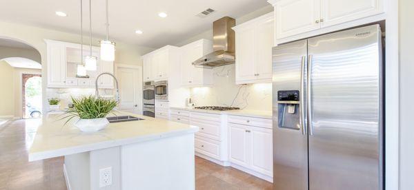 Beautiful updated kitchen in one of our homes for sale.