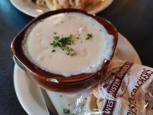 New England clam chowder