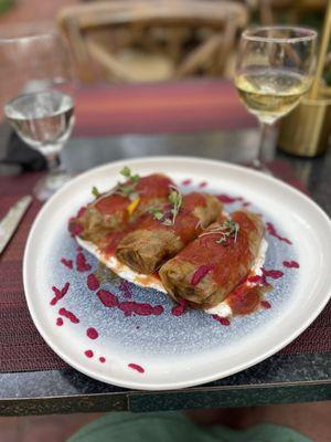 Stuffed cabbage-- one of the owners, his mother's recipe. Excellent!