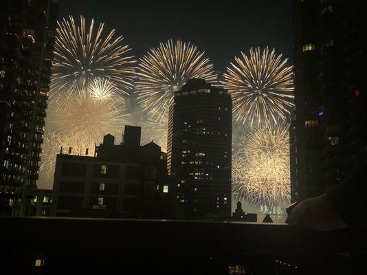 Macys fireworks from the balcony