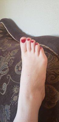 Excellent pedicure