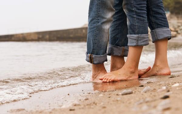 Happy Feet at the Beach