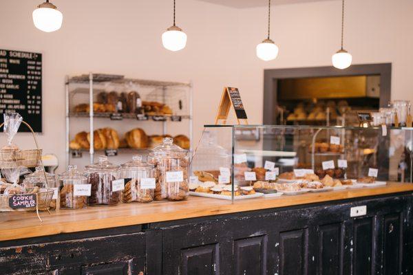 Bakery counter.