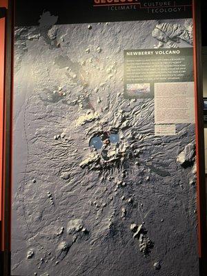 Map of Newberry Volcano