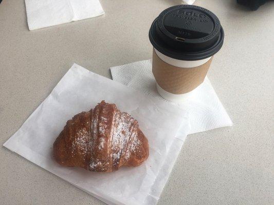 Nutella croissant & mocha coffee