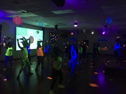 Unite-4-Fitness Glow Party at Let's Do This Fitness, October 14,2017.