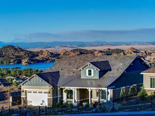 The Silverado at Pinnacle Views in Prescott Lakes with a view of Willow Lake