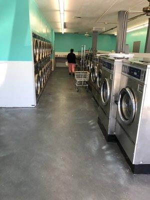 Large washers and a clean floor