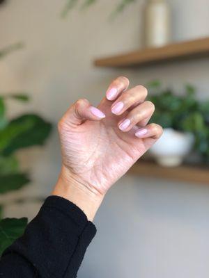 My nails: asked for a light pink natural look