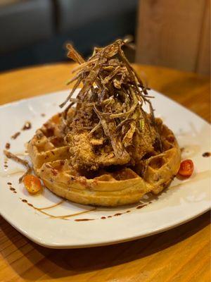 Chicken and waffles