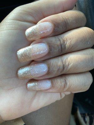 Nail glitter tips