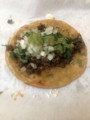 Steak taco