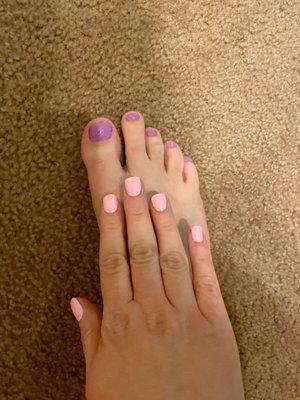 Mani/pedi!