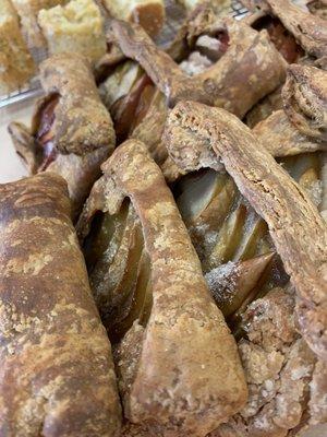 Local Apple galettes made with flaky whole grain crust.