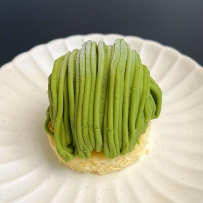 Matcha Mont Blanc Cake