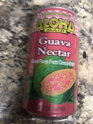 Guava Nectar Juice from Hawaii 13% juice. Tasted good. $1.99