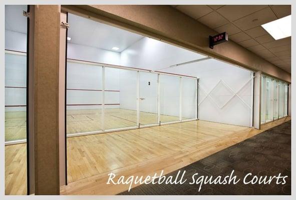 Convertible Racquetball and Squash courts.