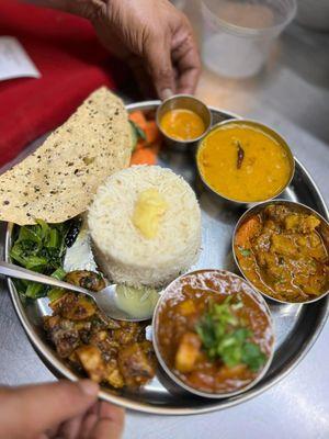 Goat Thali set