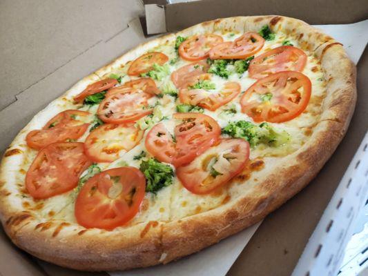 Broccoli tomatoes and ricotta