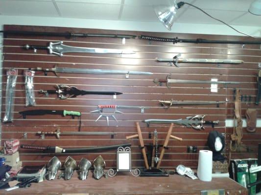 and this is only one section of our weapons area! SOOOO much more in store, and available by special order. :-)