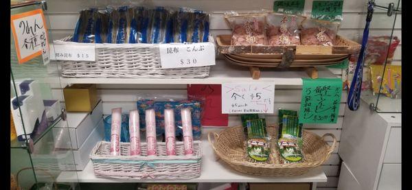 Hard to find Okinawan products sold at Uyehara Travel