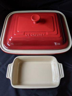 2.5-qt. casserole dish for $90 and 16oz dish for $35.