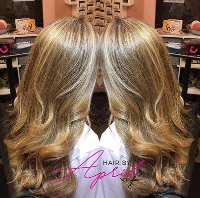 A two tone balyage