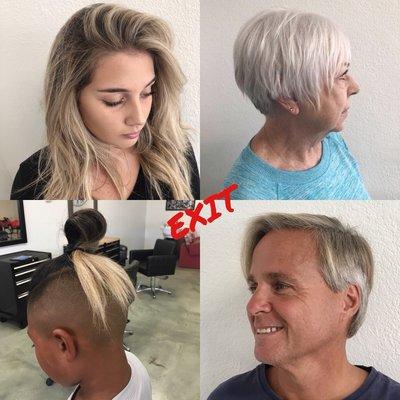 Exit Through the Hair Shop specializes in all Hair styles and cuts!