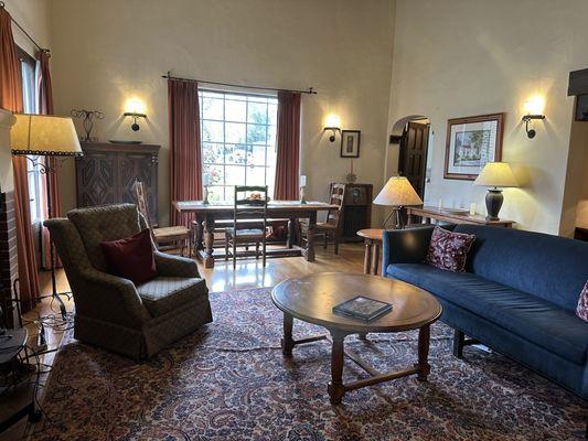 Living room area, the walls and floors are in great condition, beautiful house.