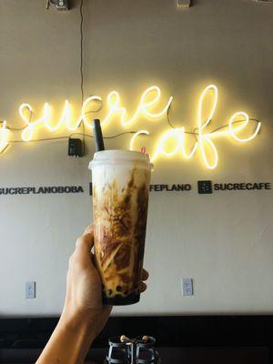 BROWN SUGAR ESPRESSO MILK TEA CHECK IT OUT