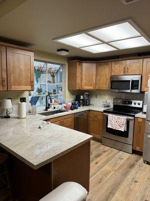 Finished kitchen