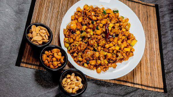 Kung-Pao, Cashew, Almond Chicken