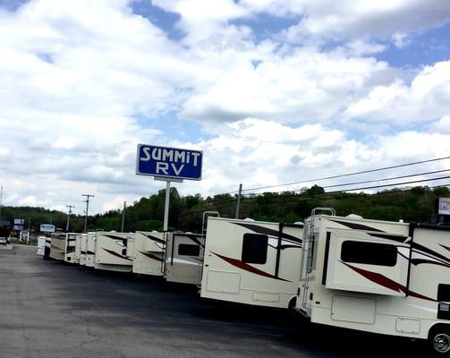 Summit RV is proud to feature over 350 models at its Ashland, KY Dealership, making it the largest RV Dealership in 100 miles.