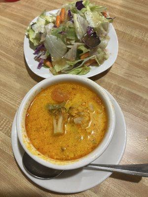 Soup and salad starter