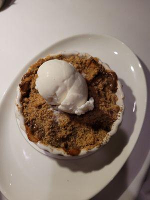 Apple and nut cobbler