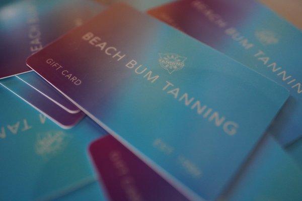 Beach Bum Tanning Gift Cards