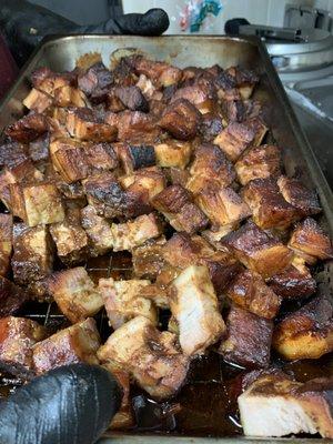 Pork belly burnt ends