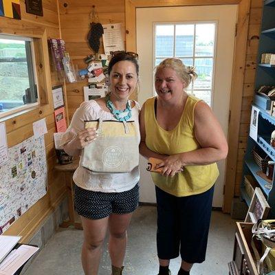 Completing the Cheese Trail with owner, Angie!