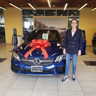 Jill with her dream car!