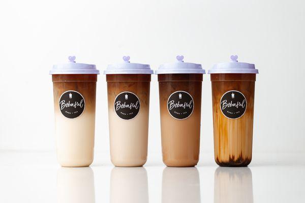 Cold Brew Teaspresso Milk Tea. Choice of milk tea with a shot of cold brew espresso.