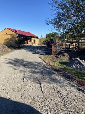 Before and after.We stripped the area and replace it with 4 inches of base the 2 inch of SP 9.5 asphalt hot mix.