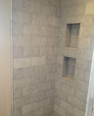 Stall shower, Melton,nj. Pepe tile installation. Tile installer south jersey