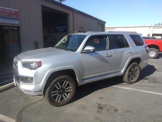 Toyota 4Runner. Installed a 3 inch lift Rough Country kit.