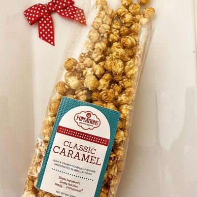 Popsations Classic Caramel popcorn makes the perfect snack or gift.